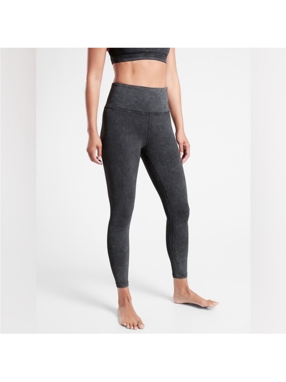 Athleta Elation Garment Dye 7/8 high rise Legging Small charcoal, 598772